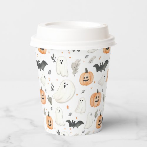 Halloween Little Boo Ghost Cute Baby Shower Paper Cups