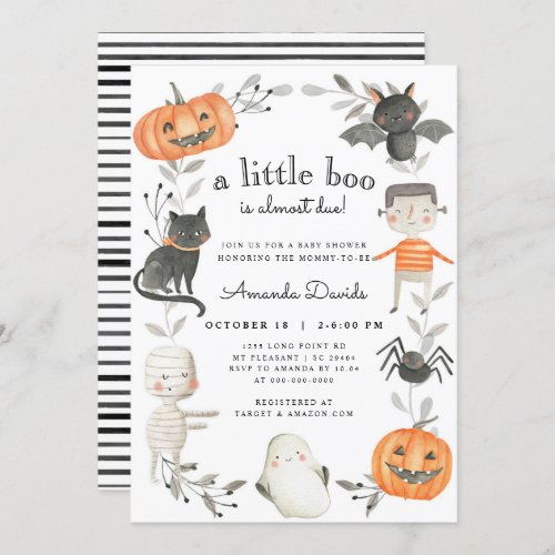 Halloween Little Boo Pumpkin Cute Fall Baby Shower Invitation - Halloween Little Boo Pumpkin Cute Baby Fall Shower Invitation
Message me for any needed adjustments