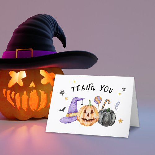 Halloween Little Boo Thank You Card