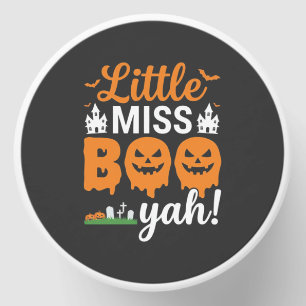 Halloween Little Miss Boo Yah Pumpkin Design_1 Mini Candle Favors