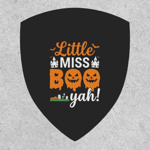 Halloween Little Miss Boo Yah Pumpkin Design_1 Patch