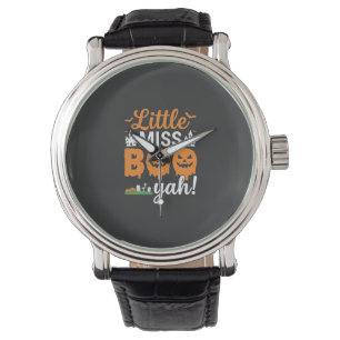 Halloween Little Miss Boo Yah Pumpkin Design_1 Watch