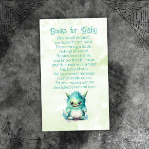Halloween Little Monster Boy Books for Baby Enclosure Card