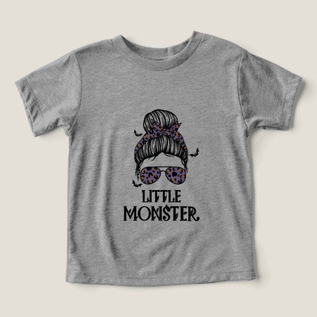 Halloween little monster tee shirt (Design Front)