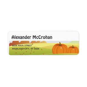 Halloween Little Pumpkin Return Address Label