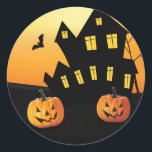 Halloween Little Pumpkin Round Sticker<br><div class="desc">Halloween Little Pumpkin Round Sticker</div>