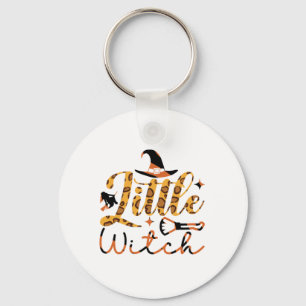 Halloween Little Witch Birthday Keychain