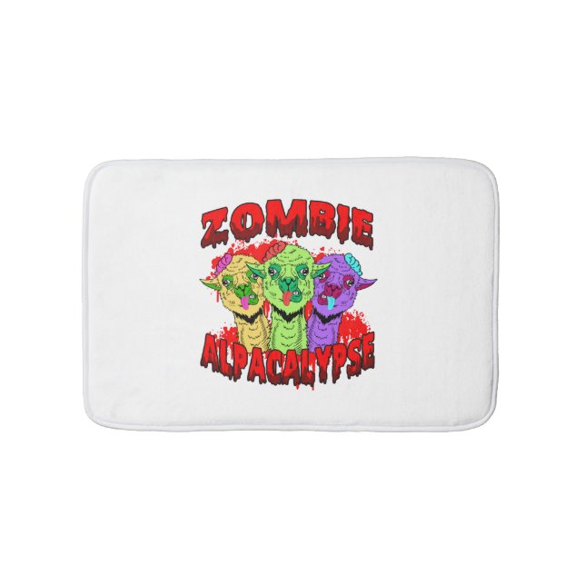Halloween Llama Alpaca Funny Lama Glama Cool Gift  Bath Mat (Front)