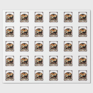 Halloween Llama Shirt Spooky Treat Graveyard Art_1 Wrapping Paper