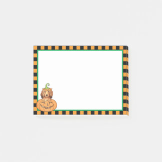 Halloween Longhaired Dachshund Post-it Notes
