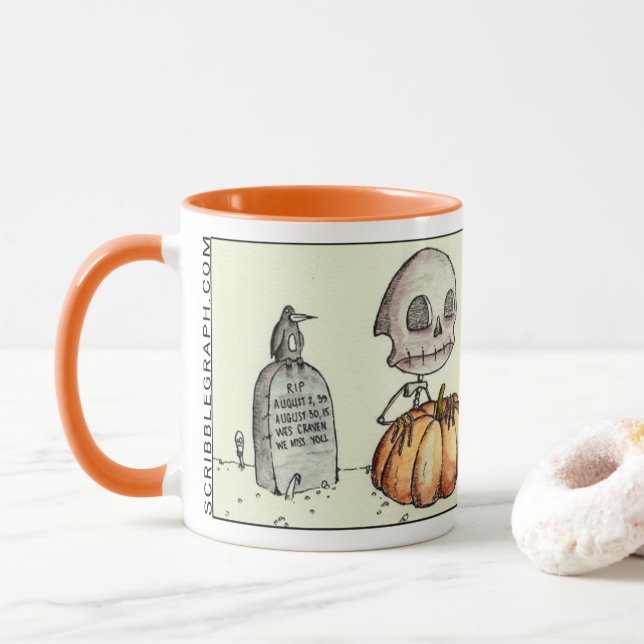 Halloween love (a Wes Craven tribute) Mug (With Donut)