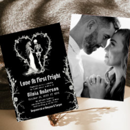 Halloween Love At First Fright Part Bridal Shower Invitation