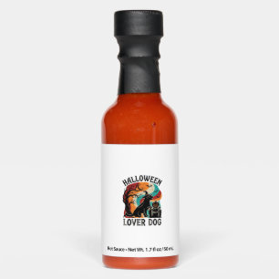 Halloween Lover Dog Witch Hat Pumpkin Tombstone_1 Hot Sauces