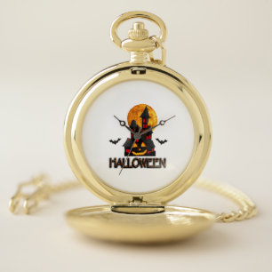 Halloween lover, funny halloween,Happy Halloween Pocket Watch