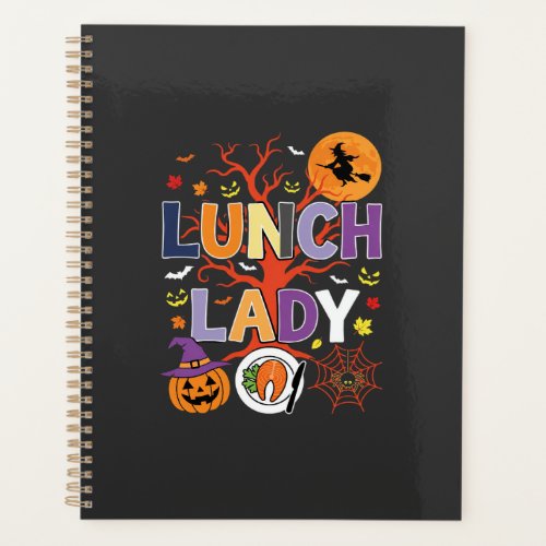 Halloween Lunch Lady Witch Kitchen Vector Planner