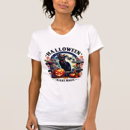 Halloween Magic Black Cat Shirt