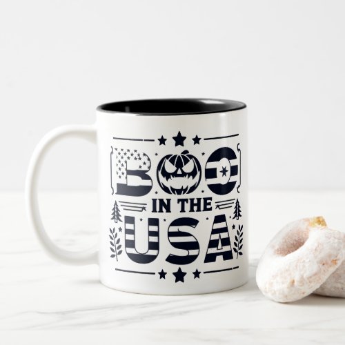 Halloween magic in American heritage Two_Tone Coffee Mug