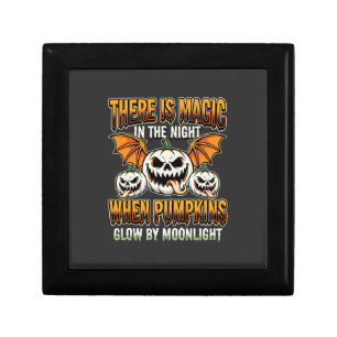 Halloween Magic Pumpkin Moonlight Horror Vector Gift Box