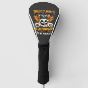 Halloween Magic Pumpkin Moonlight Horror Vector Golf Head Cover