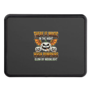 Halloween Magic Pumpkin Moonlight Horror Vector Hitch Cover