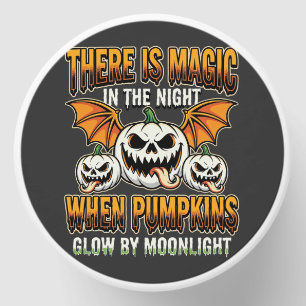 Halloween Magic Pumpkin Moonlight Horror Vector Mini Candle Favors