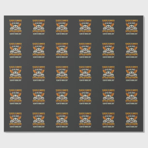 Halloween Magic Pumpkin Moonlight Horror Vector Wrapping Paper