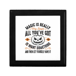 Halloween Magic Pumpkin Vintage Vector Shirt Desig Gift Box