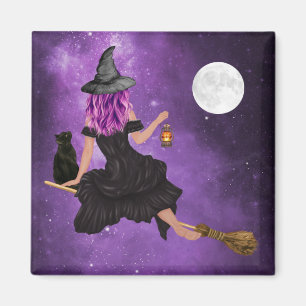 Halloween Magical Witch Magnet