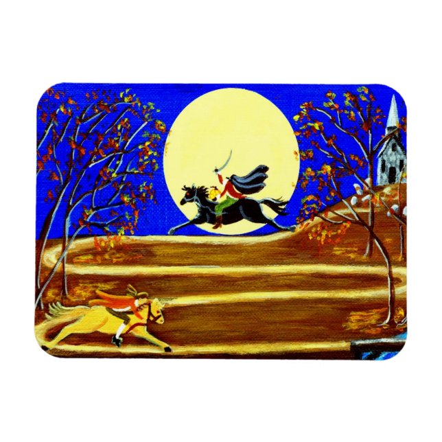 Halloween magnet "Ichabod's Race" (Horizontal)