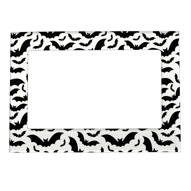 Halloween Magnet Picture Frame-Bats (Front)