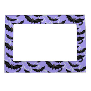 Halloween Magnet Picture Frame-Bats