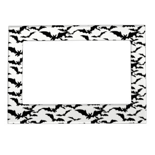 Halloween Magnet Picture Frame-Bats