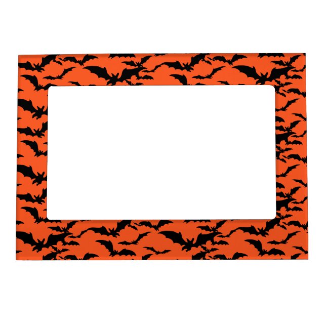 Halloween Magnet Picture Frame-Bats (Front)