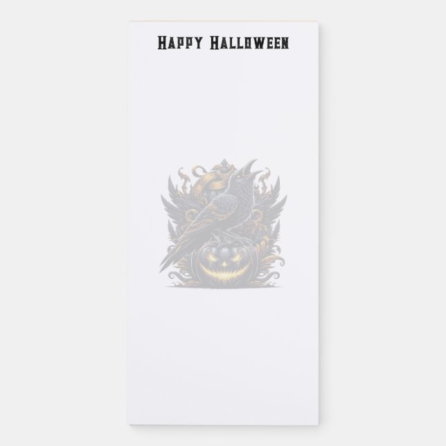 Halloween  magnetic notepad (Front)