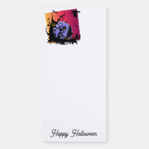 Halloween magnetic notepad