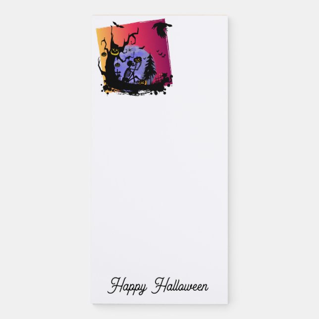Halloween  magnetic notepad (Front)