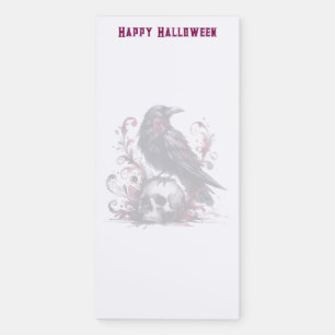 Halloween magnetic notepad