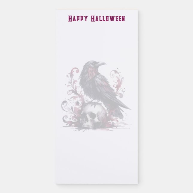 Halloween  magnetic notepad (Front)