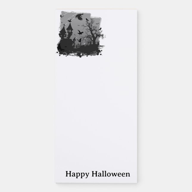 Halloween  magnetic notepad (Front)