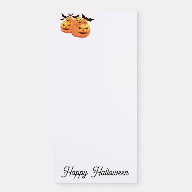 Halloween  magnetic notepad (Front)