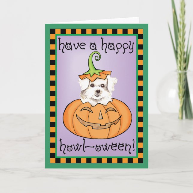 Halloween Maltese Card (Front)