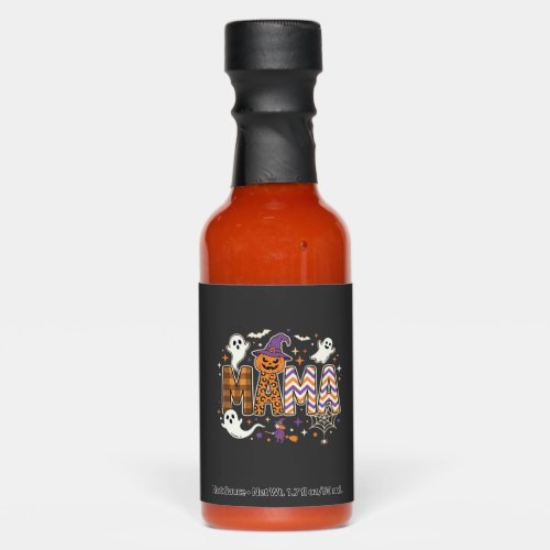 Halloween Mama Ghosts Witch and Pumpkin Graphic Hot Sauces