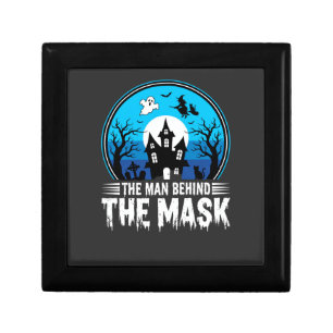 Halloween Man Behind the Mask Haunted House Gift Box