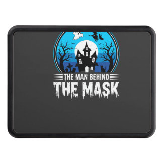 Halloween Man Behind the Mask Haunted House Hitch Cover