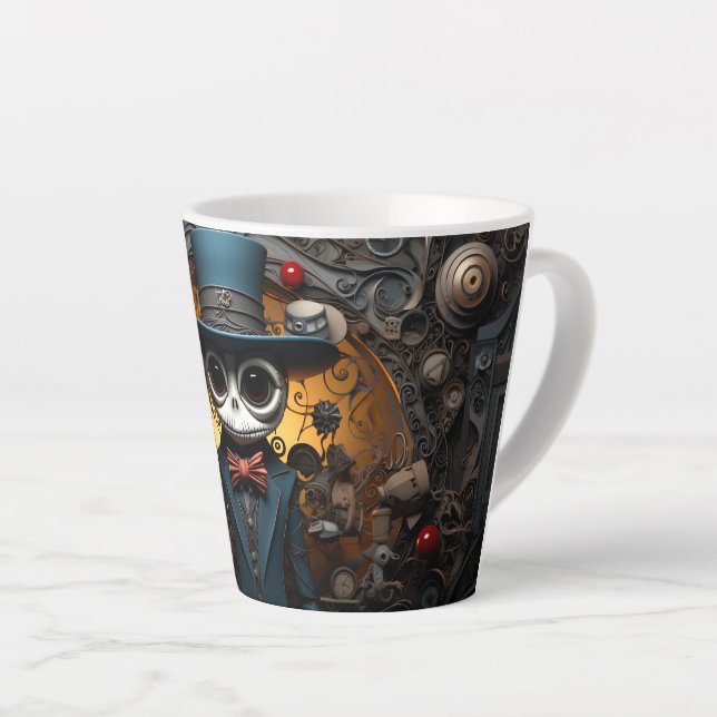 Halloween Man Latte Mug (Right Angle)