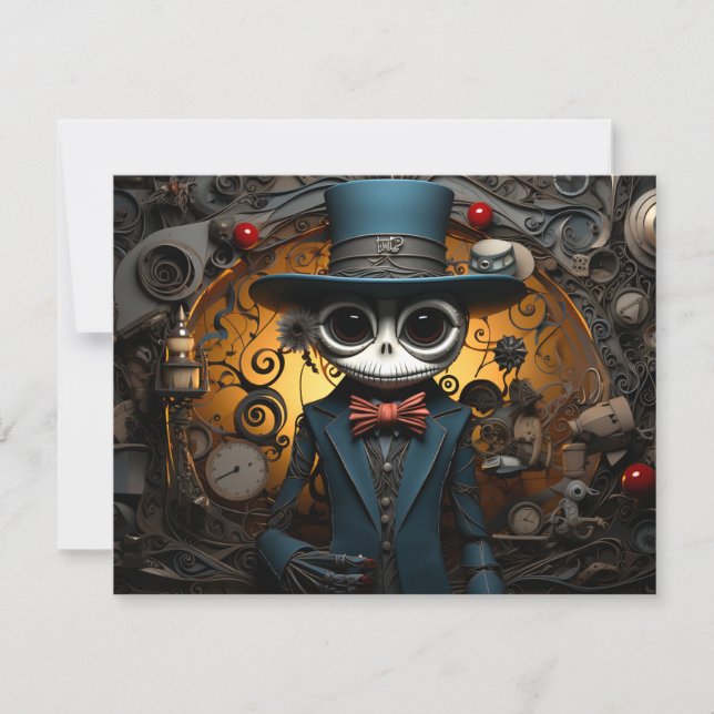 Halloween Man Note Card (Front)