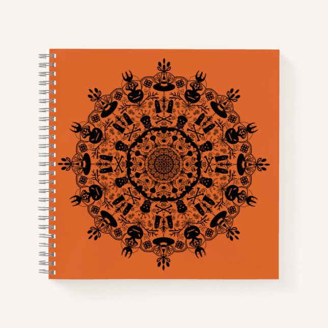 Halloween Mandala Notebook (Front)