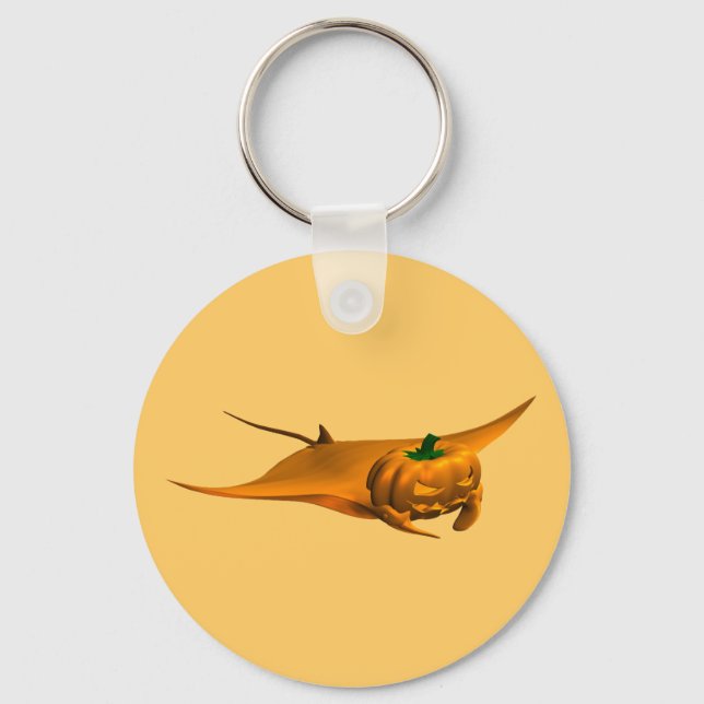 Halloween Manta Ray Keychain (Front)