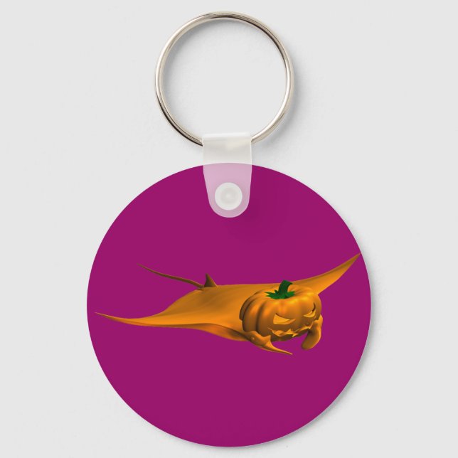 Halloween Manta Ray Keychain (Front)