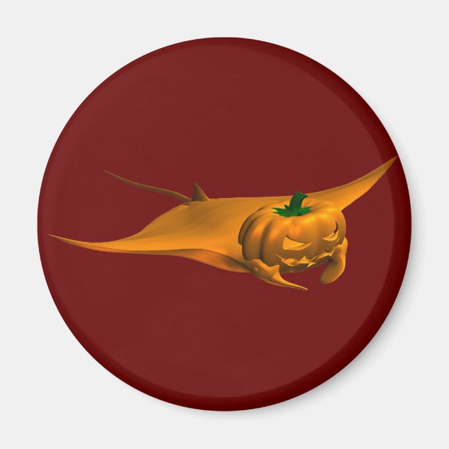 Halloween Manta Ray Magnet (Front)